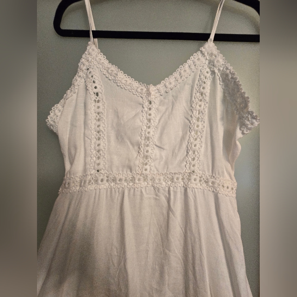 3 For $30 Highlow White Eyelet Dress - Picture 3 of 4